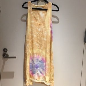 Paco Rabanne silk tie dye dress
